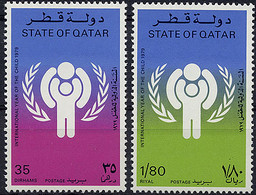 Qatar, 1979, International Year Of The Child, IYC, United Nations, MNH, Michel 749-750 - Qatar