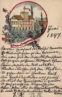 Stuttgart (7000) Handgemalt Gasthaus Doggenburg Sign. Kult Ganzsache 1897 I Peint à La Main - Ohne Zuordnung