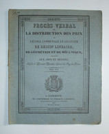 AUVERGNE Clermont-Ferrand - Dessin - Arts Et Métiers - Distribution Des Prix 1828 - Auvergne