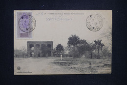 HAUT SÉNÉGAL ET NIGER - Affranchissement De Satadougou Sur Carte Postale De Kayes En 1918 - L 130335 - Brieven En Documenten