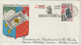 Réunion CFA 1965 Tricentenaire Du Peuplement De L'ile 365 - Storia Postale