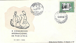 PORTUGAL - 1962, 10th International Congress Of  - Postmark Of Ponta Delgada (Azores) Of First Day Of Issue (10-09-1962) - Flammes & Oblitérations