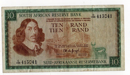 !!! AFRIQUE DU SUD, BILLET DE 10 RAND BE - Afrique Du Sud