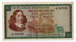 !!! AFRIQUE DU SUD, BILLET DE 10 RAND TBE - Suráfrica