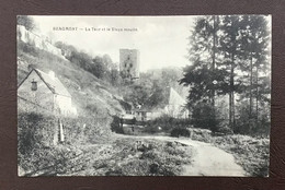 BEAUMONT La Tour Et Le Vieux Moulin. Carte Postée En 1928 - Beaumont