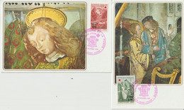 Réunion CFA 1970 Carte Maximum Croix-rouge 391-392 - Storia Postale