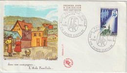 Réunion CFA 1971 FDC Aide Familiale 396 - Storia Postale