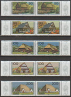 BRD 1996 MiNr.1883 - 1887 Paare ** Postfrisch Bauernhäuser In Deutschland (A 2762)günstige Versandkosten - Unused Stamps