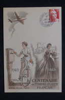 FRANCE - Carte FDC En 1949 - Centenaire Du Timbre Poste Français - L 130383 - ....-1949