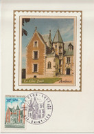 Réunion CFA 1973 Carte Maximum Clos Lucé 416 - Brieven En Documenten