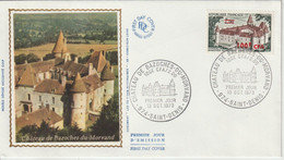 Réunion CFA 1973 FDC Chateau De Bazoches 417 - Lettres & Documents