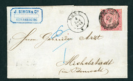 Baden Einzelfrankatur Michel Nummer 12 Kehl Nach Michelstadt - Storia Postale