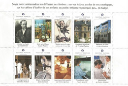 BLOC 10 TIMBRES - PASTEUR INSTITUT Neufs ** - Blocks Und Markenheftchen