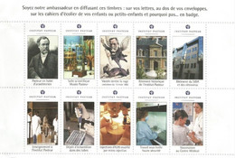 BLOC 10 TIMBRES - PASTEUR INSTITUT Neufs ** - Blokken & Postzegelboekjes