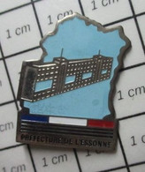 512F Pin's Pins / Beau Et Rare / THEME : ADMINISTRATIONS / LA PREFECTURE DE L'ESSONNE Ben Laisse Sonner ! - Administrations