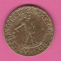 Eure - Chambre De Commerce D'Evreux 1922 1 Franc  - Laiton - Monetary / Of Necessity