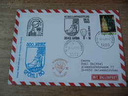 (6) UNITED NATIONS -ONU - NAZIONI UNITE - NATIONS UNIES *   FDC 1982  * BALLONPOSTFLUG - Covers & Documents