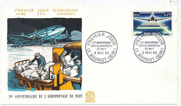 AVION AVIATION AIRLINE FRANCE 25é ANNIVERSAIRE DE L' AEROPOSTALE DE NUIT 1964 - Vliegvergunningen