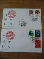 (6) UNITED NATIONS -ONU - NAZIONI UNITE - NATIONS UNIES *   2 FDC 1982  * For A Better World / Definitive Seriest - Briefe U. Dokumente