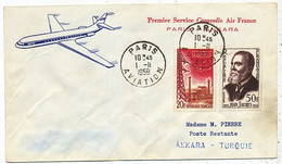 AVION AVIATION AIRLINE AIR FRANCE PREMIER SERVICE CARAVELLE PARIS-ANKARA 1959 - Zertifikate