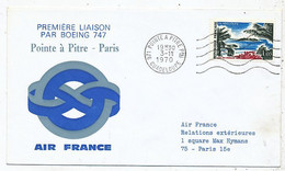 AVION AVIATION AIRLINE AIR FRANCE 1ere LIAISON BOEING 747 POINT-A-PITRE-PARIS 1970 - Certificats De Vol