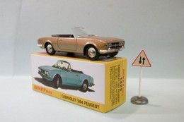 Dinky Toys / DeAgostini - PEUGEOT 504 Coupé Cabriolet Doré Métallisé Réf. 1423 Neuf NBO 1/43 - Dinky