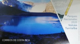 COSTA RICA POSTCARD PARQUES NACIONALES VOLCAN TURRIALBA, ARMADILLO, FDC 2020 - Costa Rica