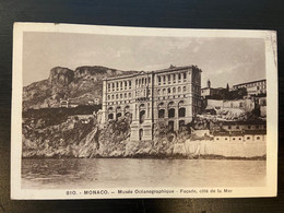 Monaco Musée Océanographique Facade Coté De La Mer 1933 - Oceanographic Museum