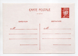 - Carte Postale 1 F. 20 Brun Rouge Sur Blanc Couché Type Pétain - - Cartes Postales Types Et TSC (avant 1995)