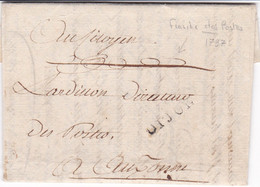 Dijon Pour Auxonne 30 Brumaire AN VI Lettre En Franchise Des Postes - 1701-1800: Precursori XVIII