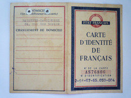 2022 - 3700  CARTE D'IDENTITE De FRANCAIS  -  TARBES   1943   XXX - Non Classés