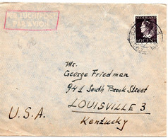 61061 - Niederlande - 1947 - 60c Wilhelmina EF A LpBf AMSTERDAM -> Louisville, KY (USA) - Covers & Documents