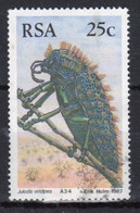 South Africa 1987 Single Stamp From The Set Issued To Celebrate South African Beetles In Fine Used - Oblitérés
