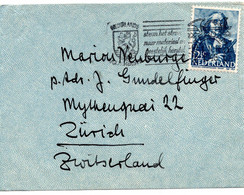 61063 - Niederlande - 1946 - 12.5c Seefahrer EF A Bf AMSTERDAM - ... -> Schweiz - Cartas & Documentos