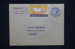 FRANCE - Vignette Du X ème Salon Agricole Porte De Versailles Sur Enveloppe Commerciale En 1930 - L 130397 - Cartas & Documentos