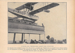 L'envol Del'hydravion Lancé Par Catapulte /Vue D'ensemble De L'aménagement De La Catapulte - Immagine 1928 - Unclassified