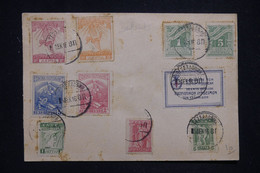 GRECE - Diverses Valeurs Sur Enveloppe Avec Oblitération En 1916, En L'état - L 130402 - Covers & Documents
