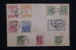 GRECE - Diverses Valeurs Sur Enveloppe Avec Oblitération En 1916, En L'état - L 130403 - Cartas & Documentos