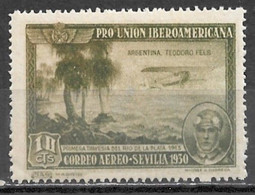 Spain 1930. Scott #C51 (MH) Teodoro Fels And His Airplane - Unused Stamps