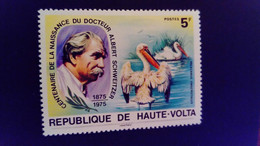 Haute Volta Burkina Faso 1975 Docteur Doctor Schweitzer Animal Oiseau Bird Yvert 357 ** MNH - Albert Schweitzer