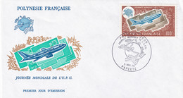 POLYNÉSIE FRANCAISE 1975 - FDC - Journée Mondiale De L'UPU - Usati