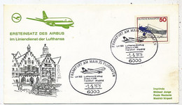 AVION AVIATION AIRLINE LUFTHANSA VOL FRANKFURT-MADRID EN AIRBUS 1976 - Flight Certificates