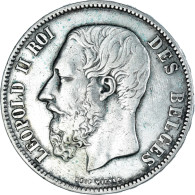 Monnaie, Belgique, Leopold II, 5 Francs, 5 Frank, 1870, TB+, Argent, KM:24 - 5 Francs