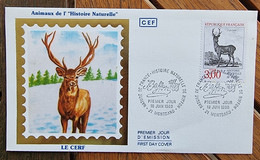 FRANCE  Cerf, Cervidé Mammiferes, Yvert N° 2540 , FDC,  1 Er Jour - Otros & Sin Clasificación