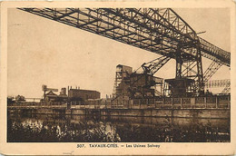 - Dpts Div-ref-BE710- Jura - Tavaux Cités - Les Usines Solvay - Usine - Industrie - - Tavaux