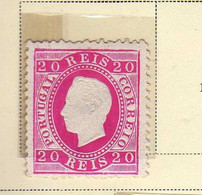 Portugal (1884)   20 R.  Don Luiz Ier -  Neuf* - MH   - Reimpression - Nuevos