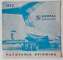 Yugoslavia - Aerodrome JAT - Kompas Flight Program 1972 - Mundo