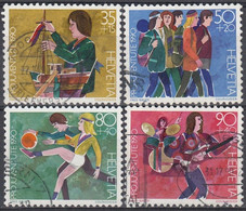 SUIZA 1990 Nº 1359/1362 USADO - Used Stamps