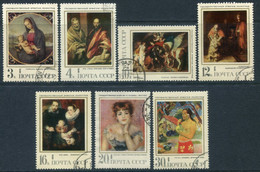 SOVIET UNION 1970  Foreign Paintings Used...  Michel 3830-36 - Gebruikt