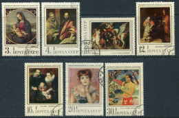 SOVIET UNION 1970  Foreign Paintings Used...  Michel 3830-36 - Gebraucht